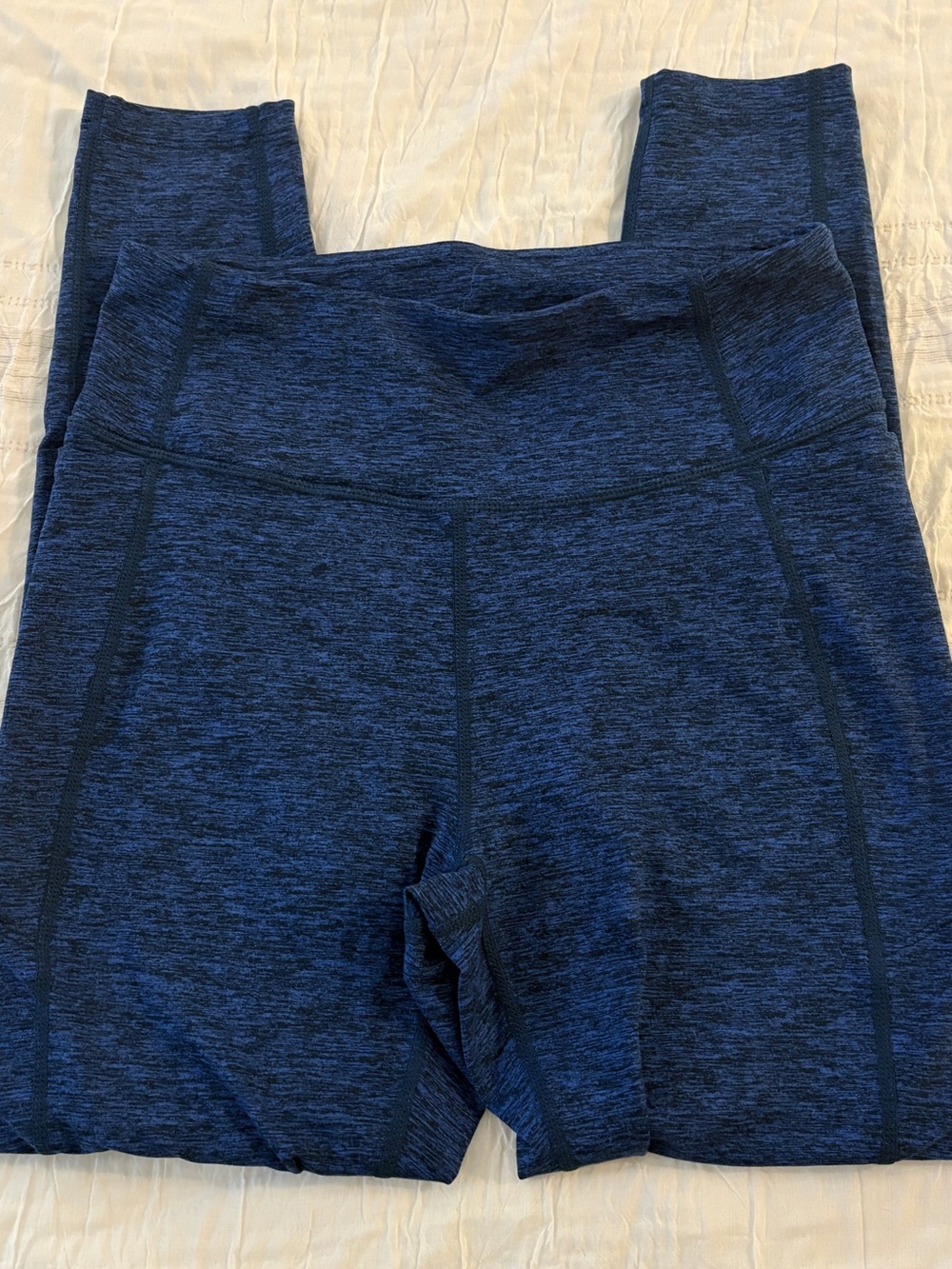 Zella Navy Space-Dye High-Rise Leggings